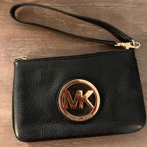 Michael Kors Black Wristlet